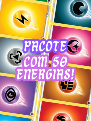 Pacote Pokémon 50 Energias